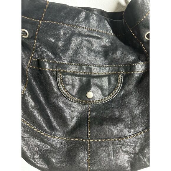 Fossil Leather Shoulder Bag Black 137638 See Description - Picture 3 of 16